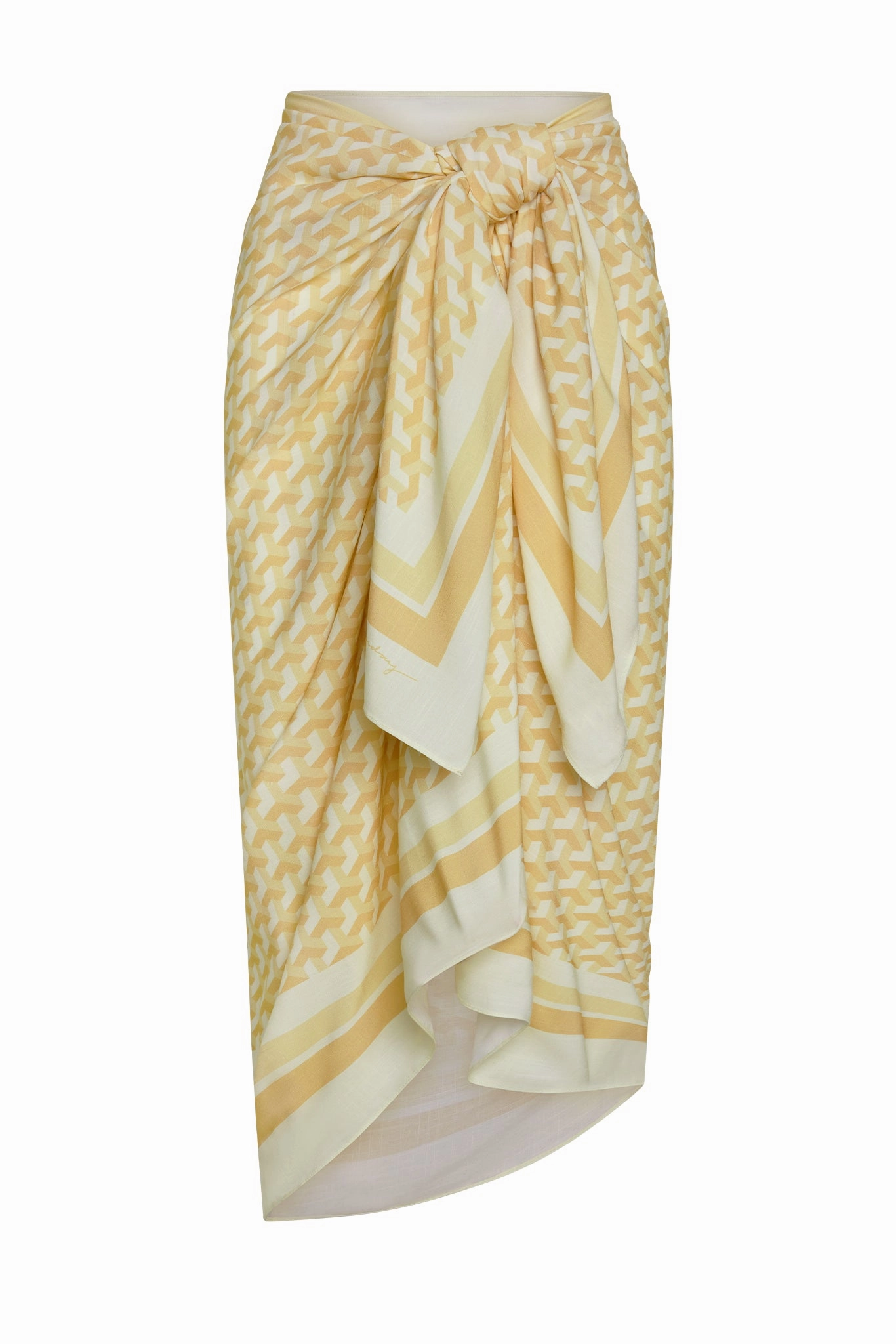 Marina Piccola Sarong - Ivory Geo