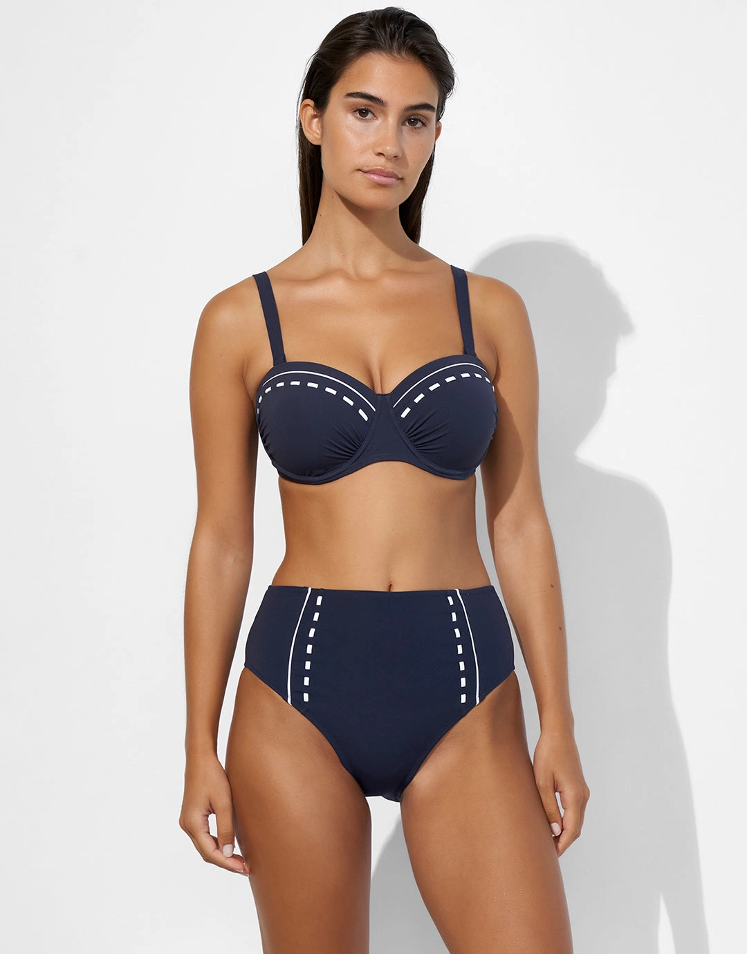 Marine Mindset High Waist Bikini Pant - Skipper Blue