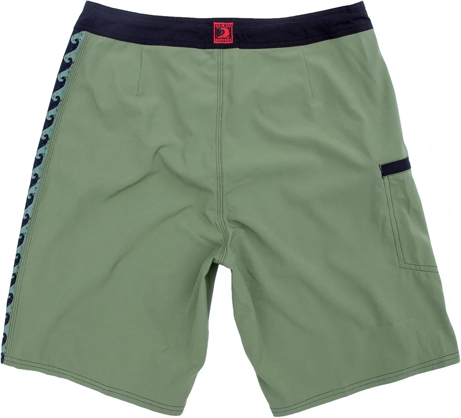 Maui Rippers Mens 21" Board Short Swim Trunks 4-Way Stretch with Large Pockets