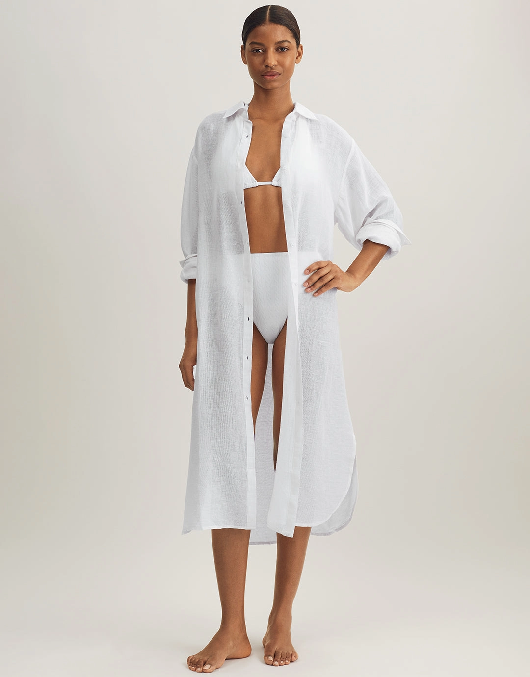 Maxi Boyfriend Shirt - Off White