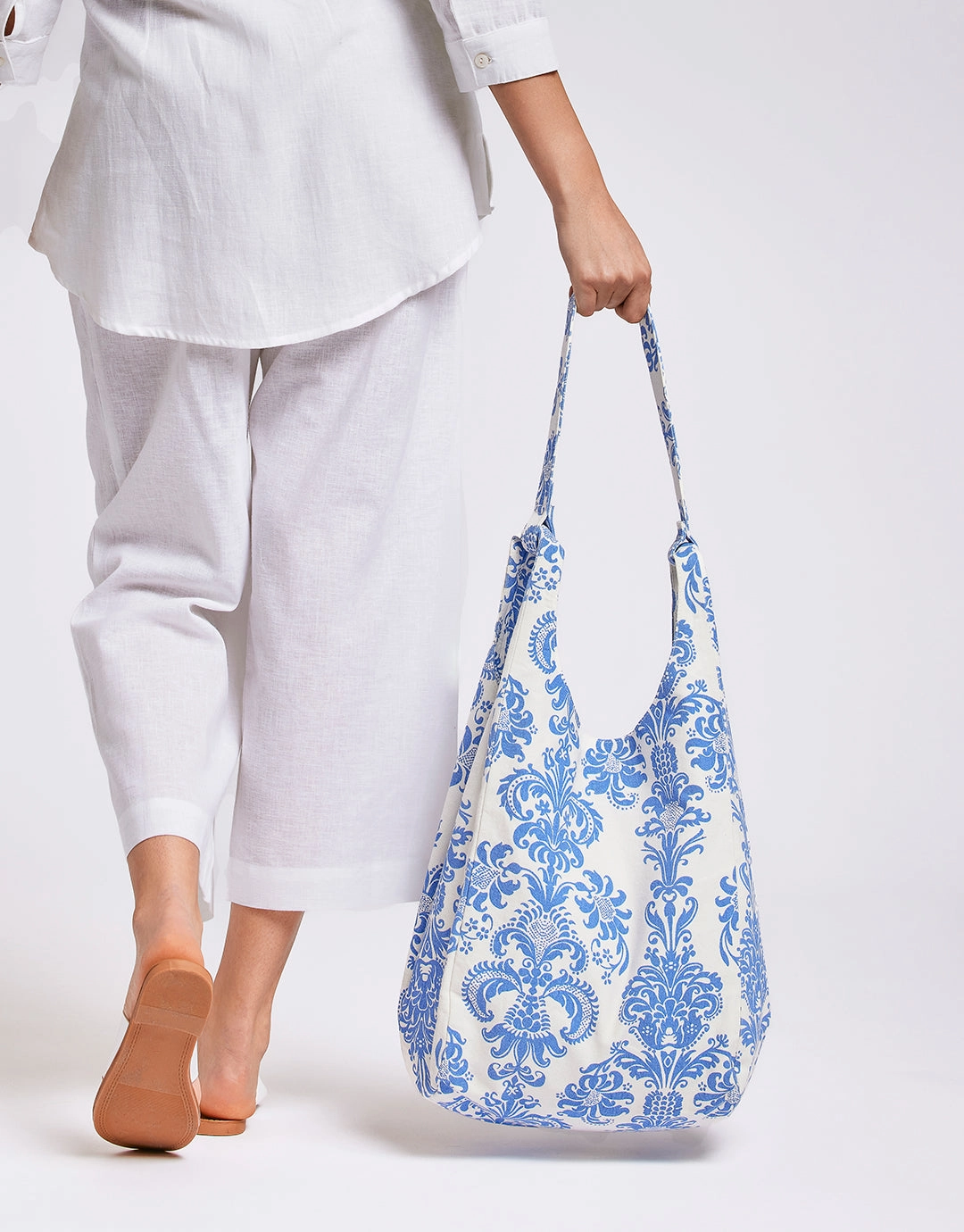 Maya Paisley Beach Bag - Multi Blue