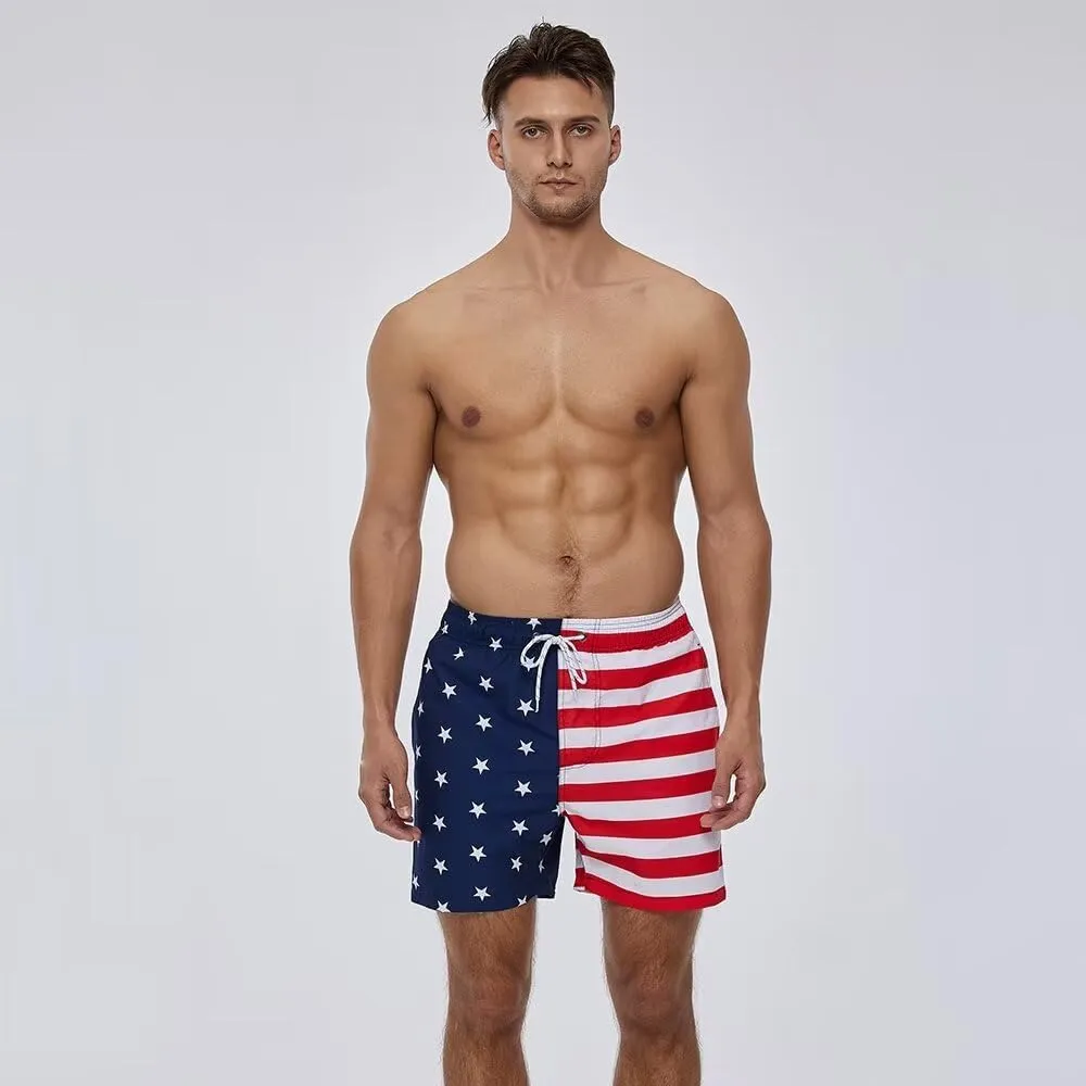 Men Swim Trunks Board Shorts with Mesh Lining Bathing Suits for Beach Swimwear Swimming