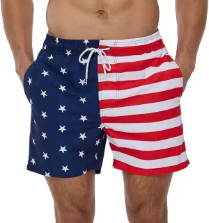 Men Swim Trunks Board Shorts with Mesh Lining Bathing Suits for Beach Swimwear Swimming