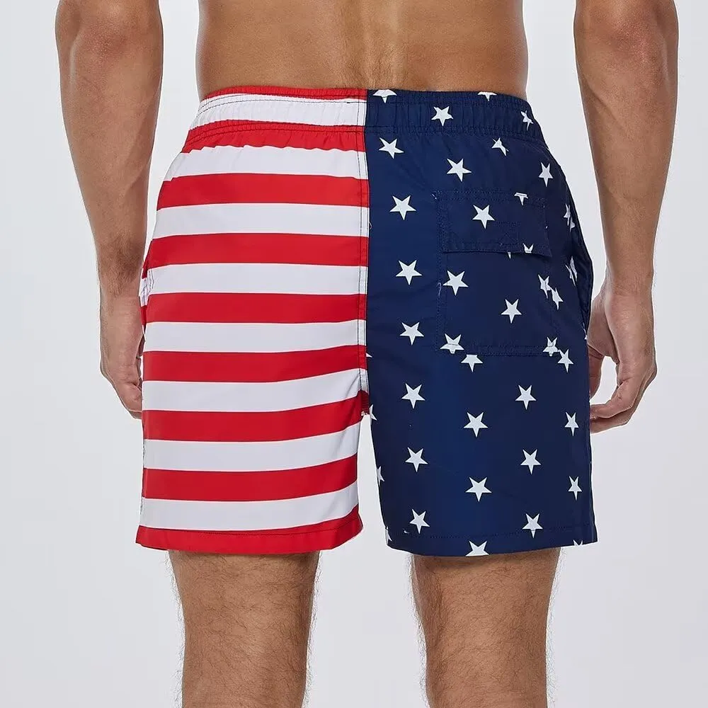 Men Swim Trunks Board Shorts with Mesh Lining Bathing Suits for Beach Swimwear Swimming