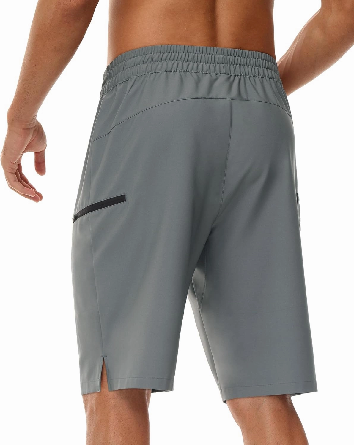 Men's 9" Swim Trunks No Liner - Quick Dry Long Board Shorts Bathing Suit Surf Beach Shorts with Zipper Pockets UPF50 