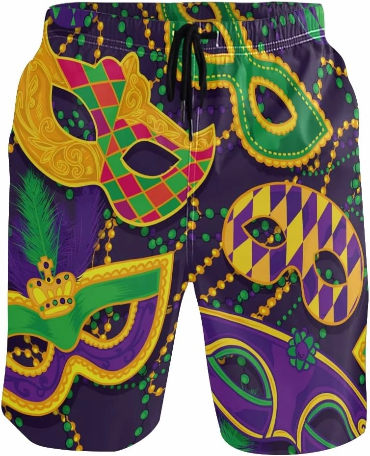 Men's Beach Shorts Swim Trunks Quick Dry Swim Shorts for Men