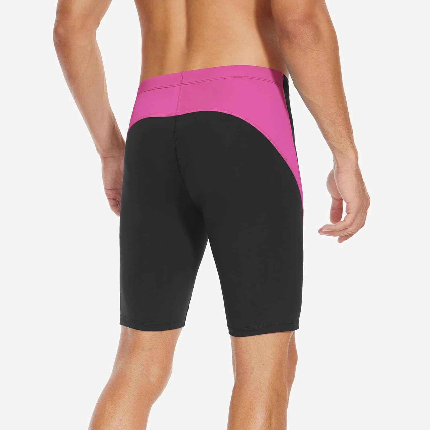 Men's Swim Jammers Competitive Athletic Swim Team Suit Training Endurance Racing Quick Dry Swimming Shorts UPF 50