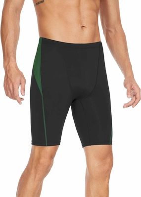 Men's Swim Jammers Competitive Athletic Swim Team Suit Training Endurance Racing Quick Dry Swimming Shorts UPF 50