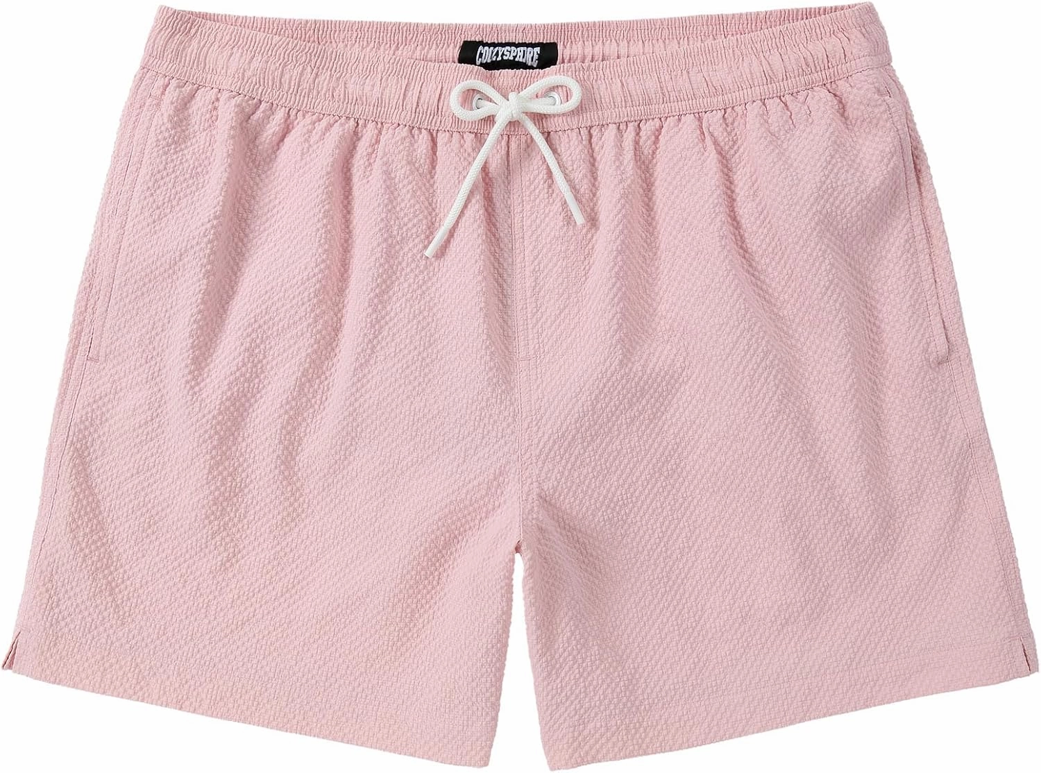 Men's Swim Shorts 5 inch Seersucker Swimming Trunks for Men Swim Suits Beach Shorts