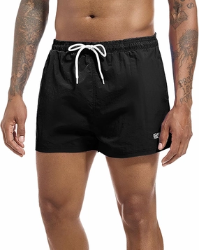Men's Swim Trunk Quick Dry Solid 3"" in Inseam Swimwear Bathing Suit with Mesh Lining Beach Shorts
