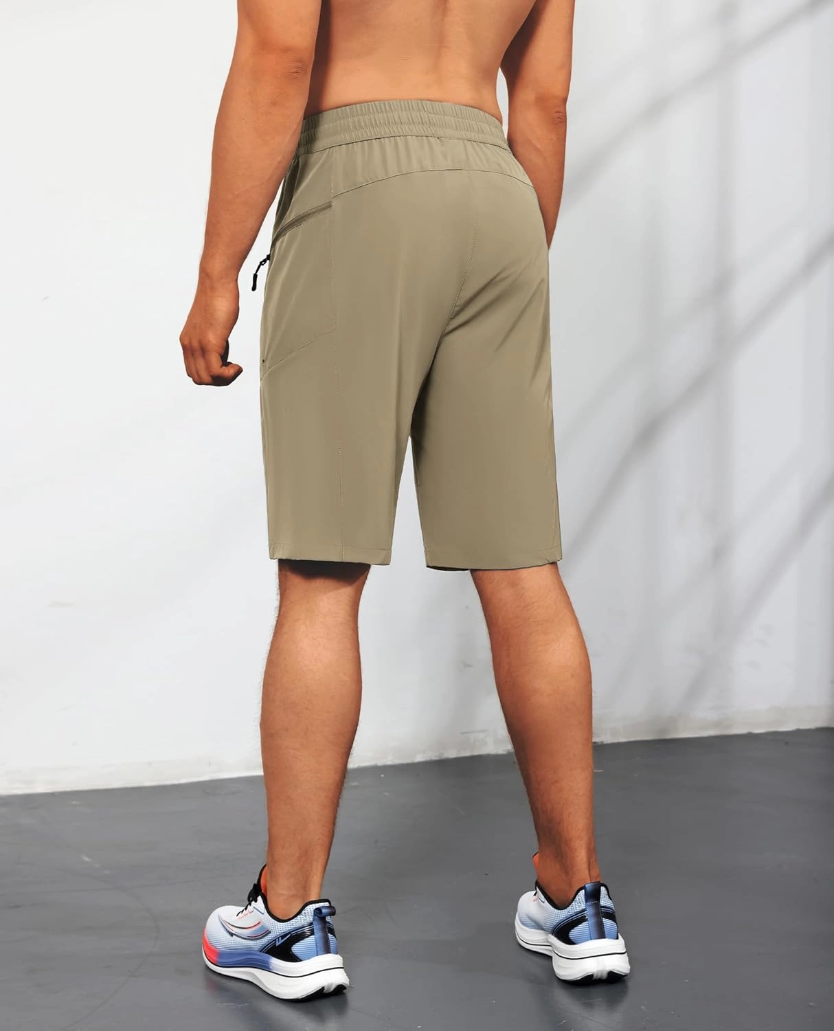 Men's Swim Trunks Quick Dry Beach Shorts with Zipper Pockets, UPF 50 , Swimming, Surfing, Outdoor - No Mesh Liner