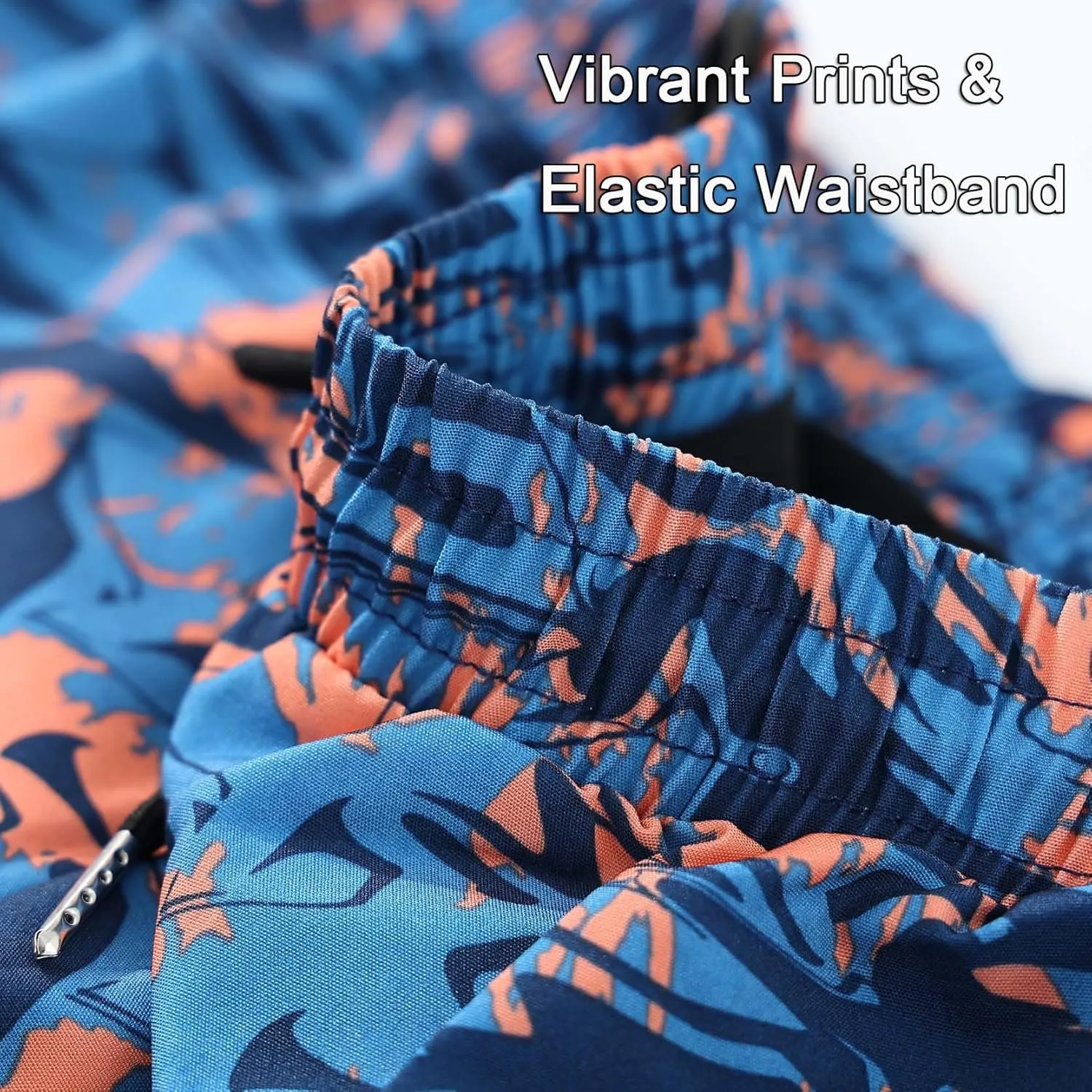 Men's 5" Swim Trunks Quick-Dry Anti Exposure Board Shorts Double Layer with Vibrant Prints for Surfing Gym Swimming