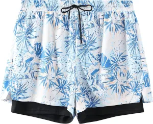 Men's 5" Swim Trunks Quick-Dry Anti Exposure Board Shorts Double Layer with Vibrant Prints for Surfing Gym Swimming
