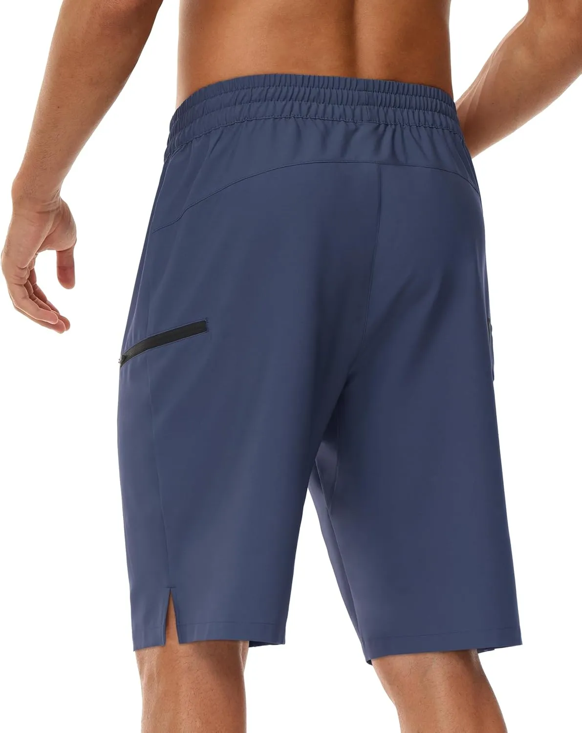 Men's 9" Swim Trunks No Liner - Quick Dry Long Board Shorts Bathing Suit Surf Beach Shorts with Zipper Pockets UPF50 