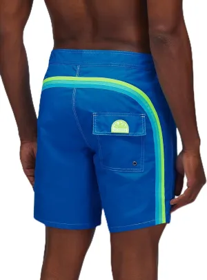 Mens Fixed Waist Boardshort, Swim Trunks 16" Length 7.5" Inseam