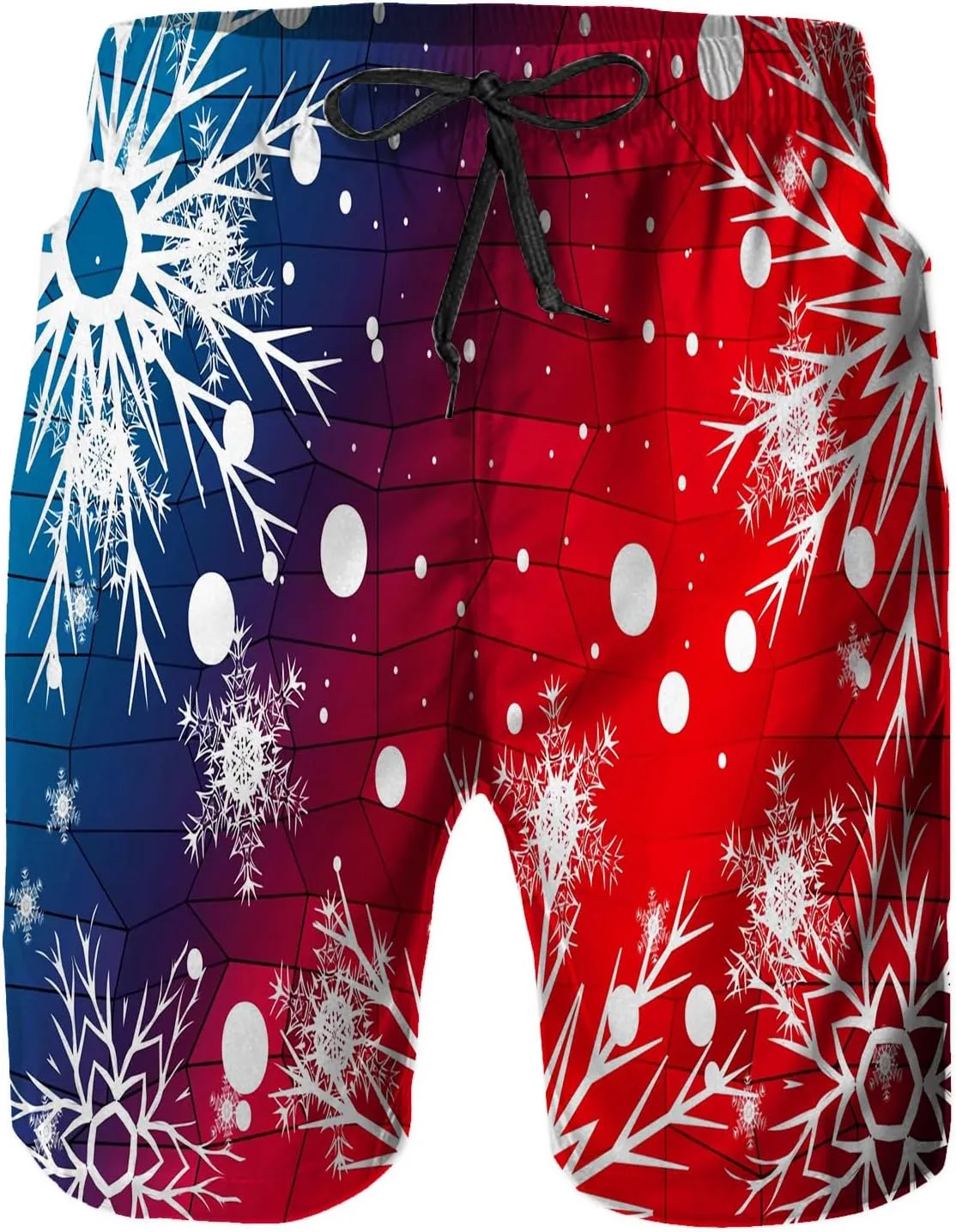 Mens Quick Dry Swim Trunks with Mesh Lining, Summer Surf Long Beach Pants Board Shorts Bathing Suits