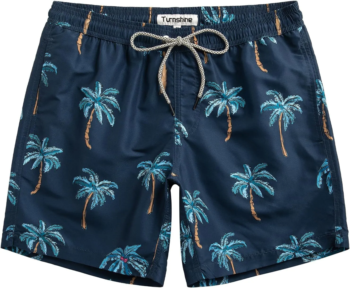 Mens Swim Trunks 7" Quick Dry Bathing Suits with Mesh Lining Printed Shorts Swimwear