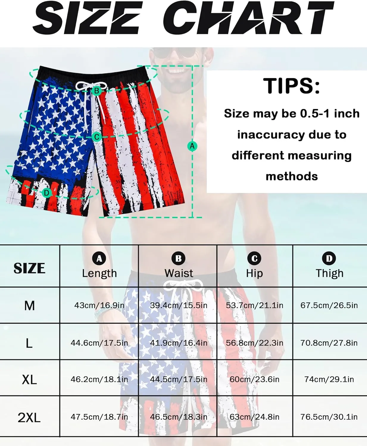Mens Swim Trunks Bathing Suit 9" Board Shorts Quick Dry Swim Shorts Men Swimwear Mesh Lining Beach Swimsuit