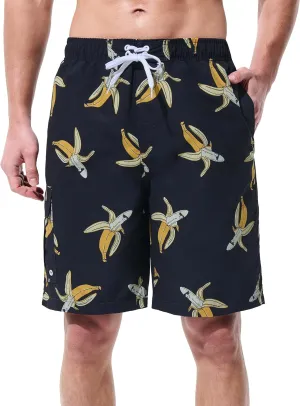 Mens Swim Trunks Board Shorts Swim Shorts Quick Dry 9 Inch Beach Swimwear