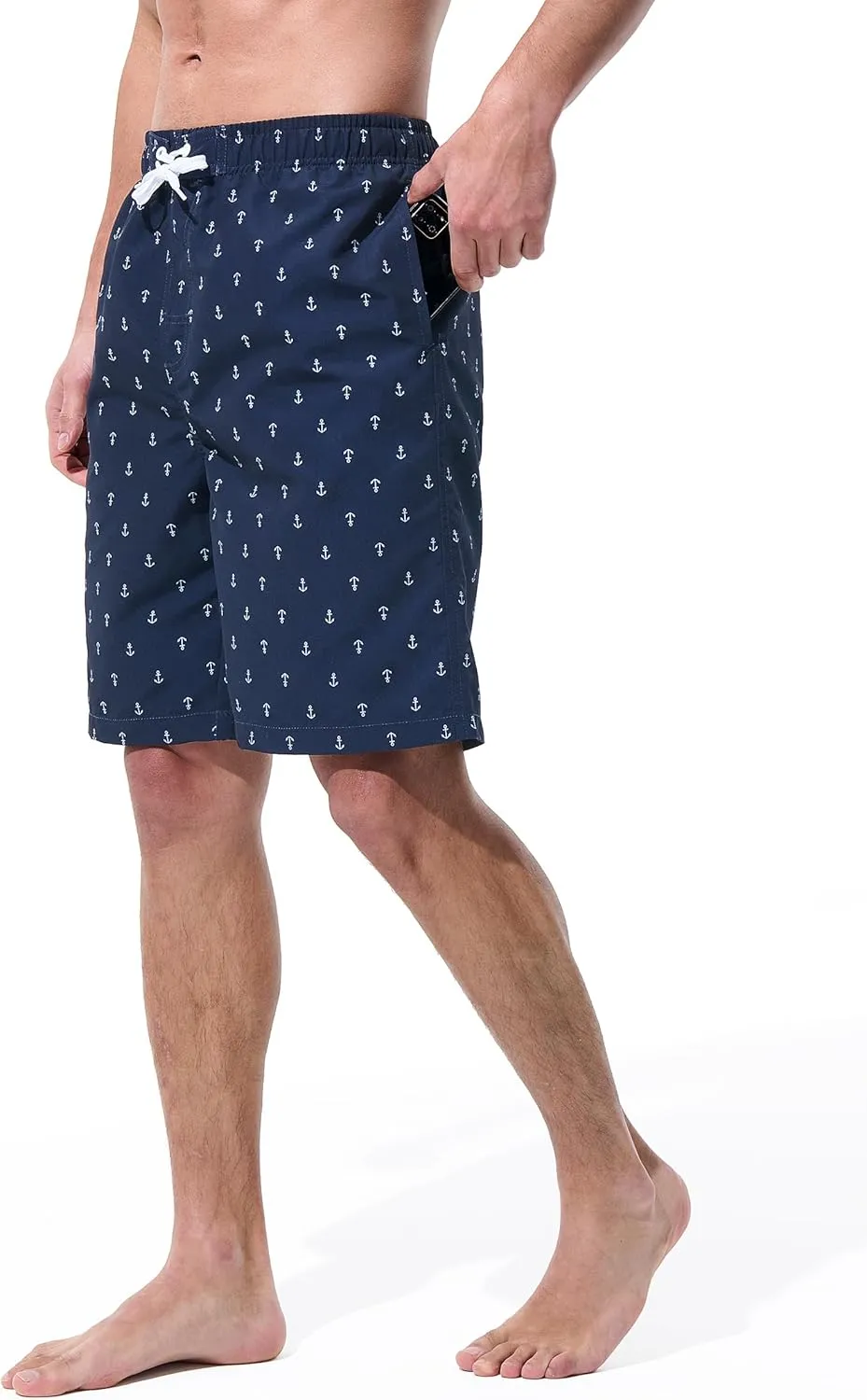Mens Swim Trunks Board Shorts Swim Shorts Quick Dry 9 Inch Beach Swimwear