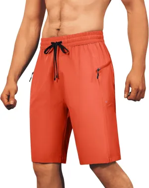 Men's Swim Trunks Quick Dry Beach Shorts with Zipper Pockets, UPF 50 , Swimming, Surfing, Outdoor - No Mesh Liner
