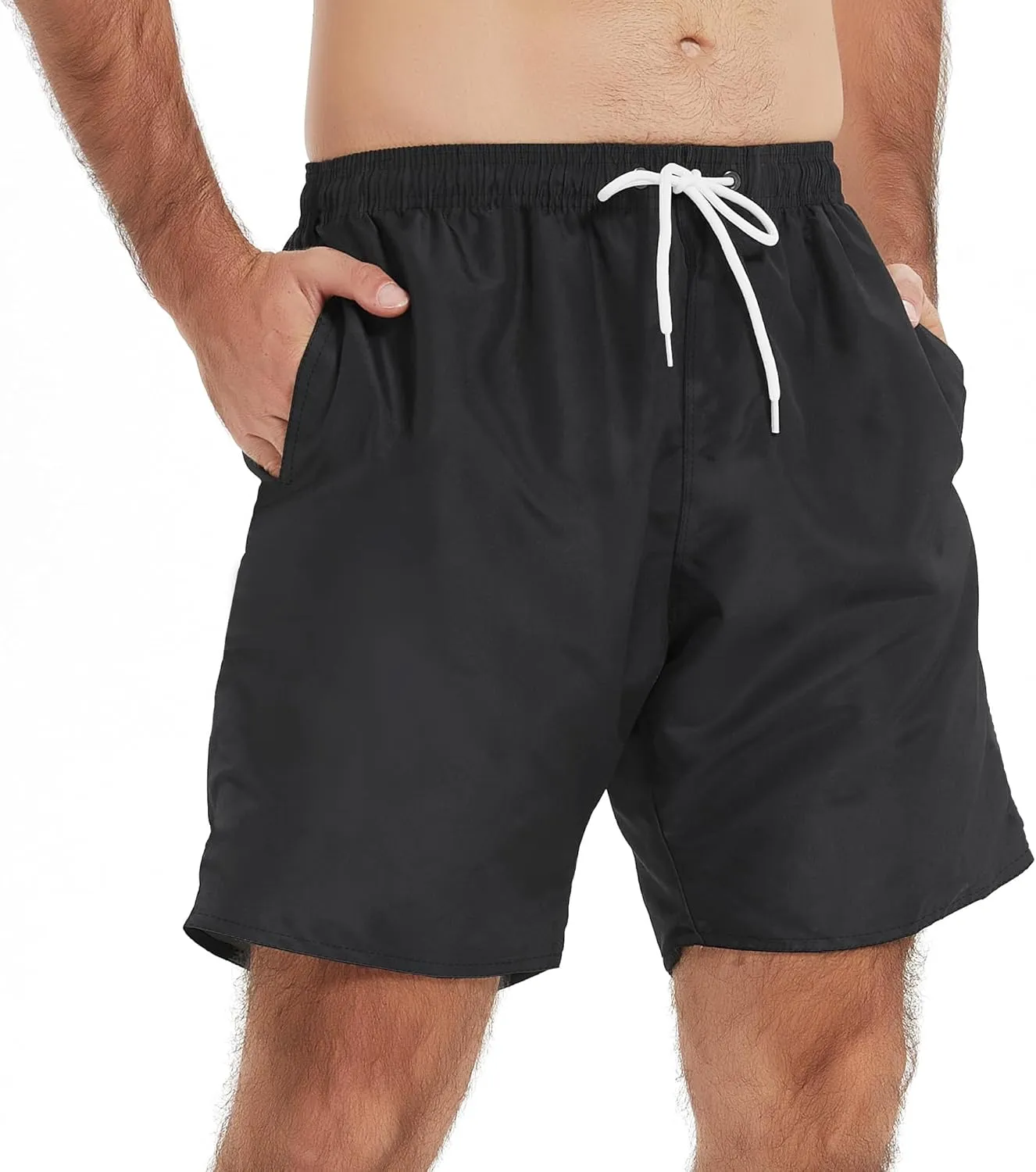 Mens Swim Trunks Swim Shorts Swimwear Quick Dry 7 Swimming Trunks with Mesh Lining