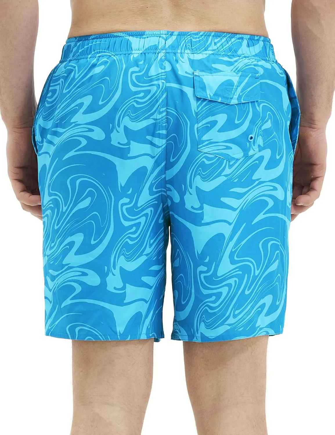 Mens Swim Trunks with Compression Liner 8 inch Quick-Dry Lightweight 2 in 1 Board Shorts 4-Way Stretch UPF 50 