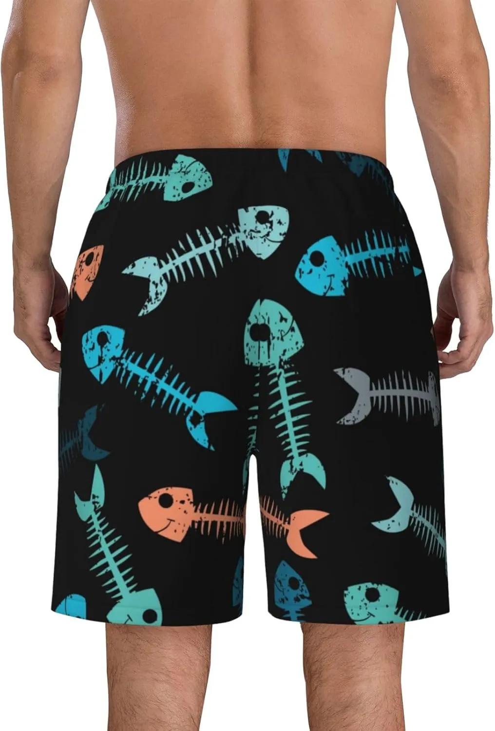 Mens Swim Trunks,Quick Dry Bathing Suits Summer Board Beach Shorts with Mesh Lining