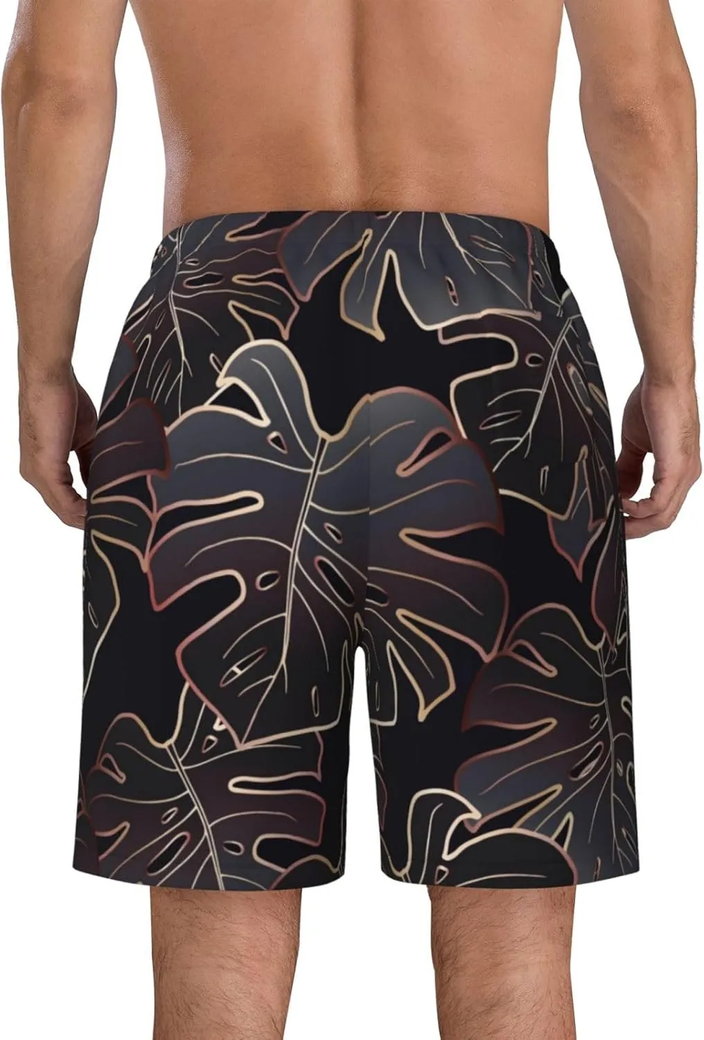 Mens Swim Trunks,Quick Dry Bathing Suits Summer Board Beach Shorts with Mesh Lining
