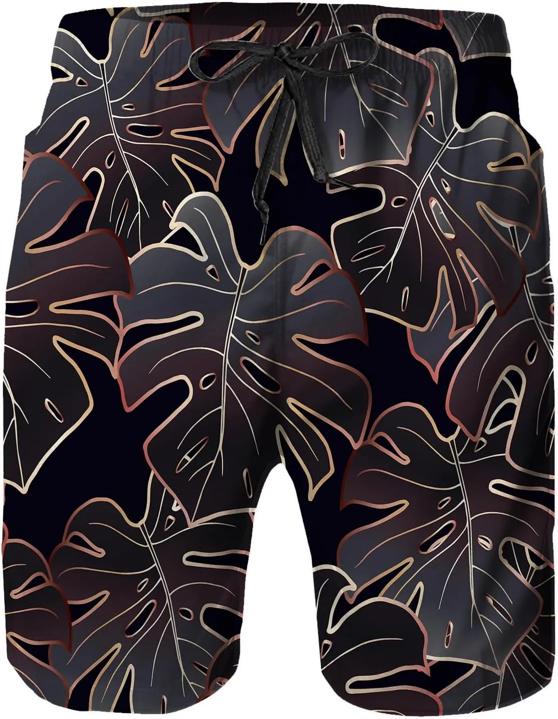 Mens Swim Trunks,Quick Dry Bathing Suits Summer Board Beach Shorts with Mesh Lining