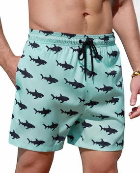Mens Swim Trunks 5 Inch with Mesh Lining Quick Dry Stretch Bathing Suits for Men Board Shorts Men's Swimwear