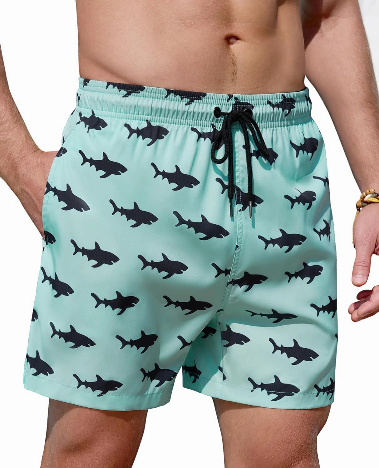 Mens Swim Trunks 5 Inch with Mesh Lining Quick Dry Stretch Bathing Suits for Men Board Shorts Men's Swimwear