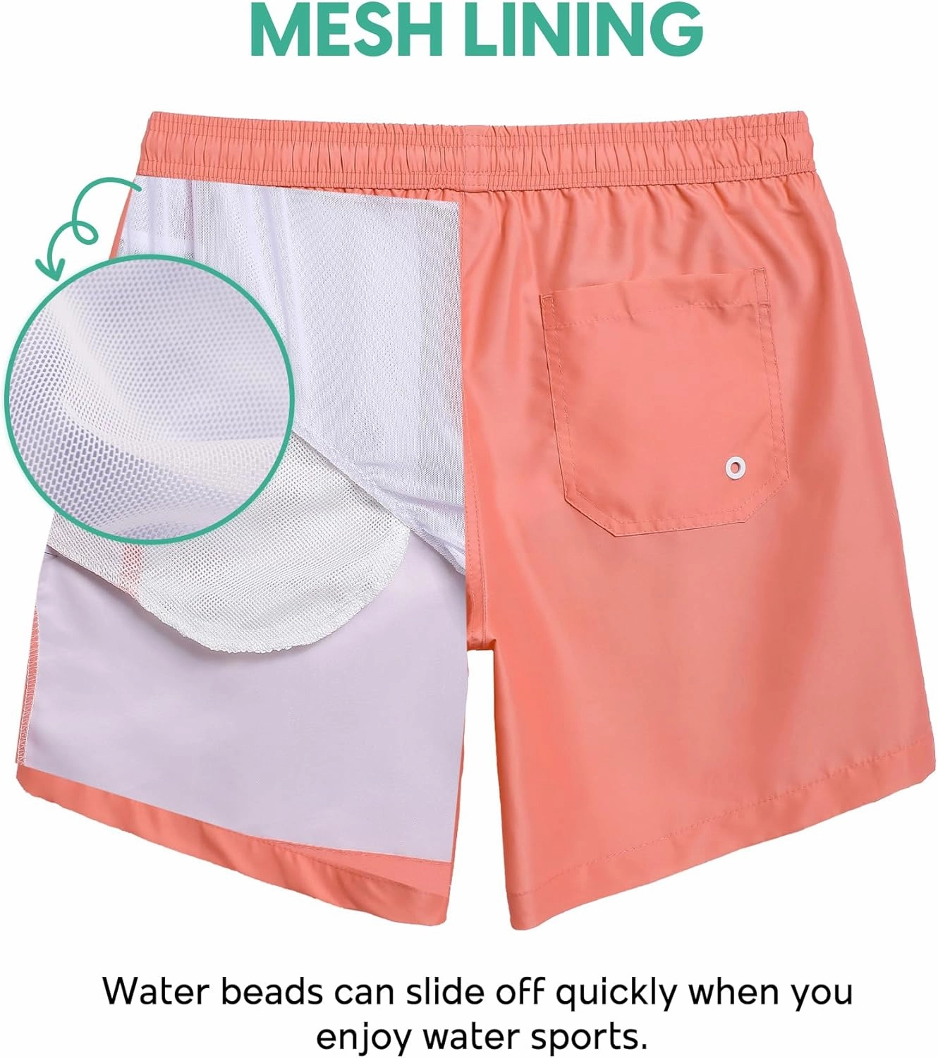 Mens Swim Trunks 7" Quick Dry Bathing Suits with Mesh Lining Printed Shorts Swimwear