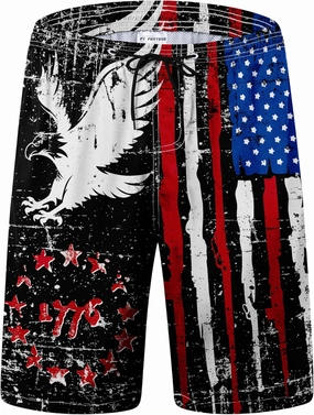 Mens Swim Trunks Quick Dry Board Shorts with Mesh Lining, Breathable Surf Beach Shorts Swimwear Bathing Suits