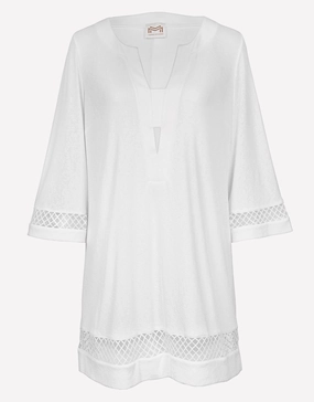 Midi Tunic - Silk White