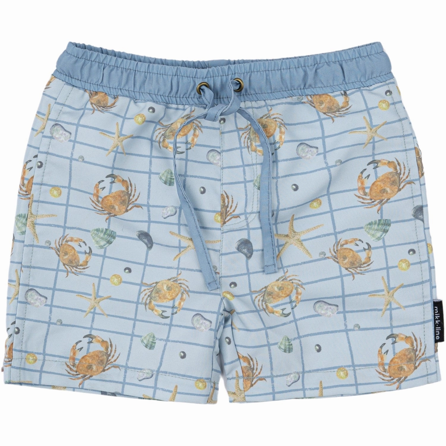 Mikk-Line Faded Denim AOP Swim Shorts