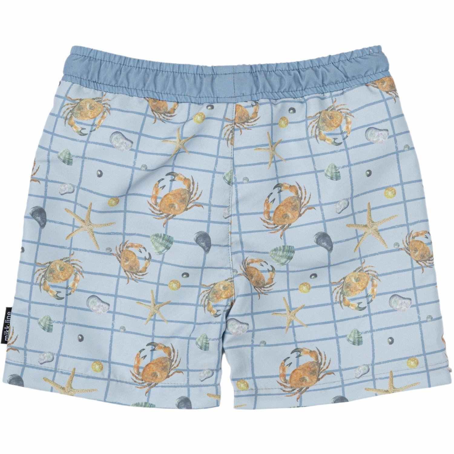 Mikk-Line Faded Denim AOP Swim Shorts