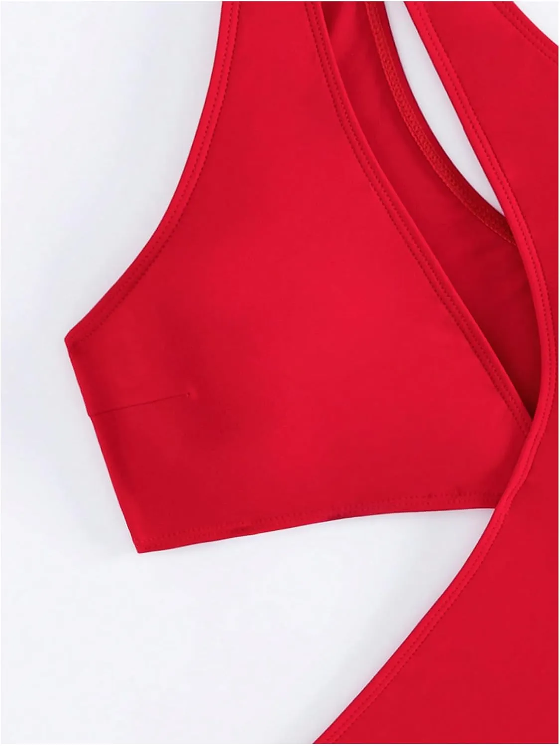 Milumia Women's Cut Out One Shoulder Sleeveless Swimwear Sexy Solid One Piece Bathing Suit