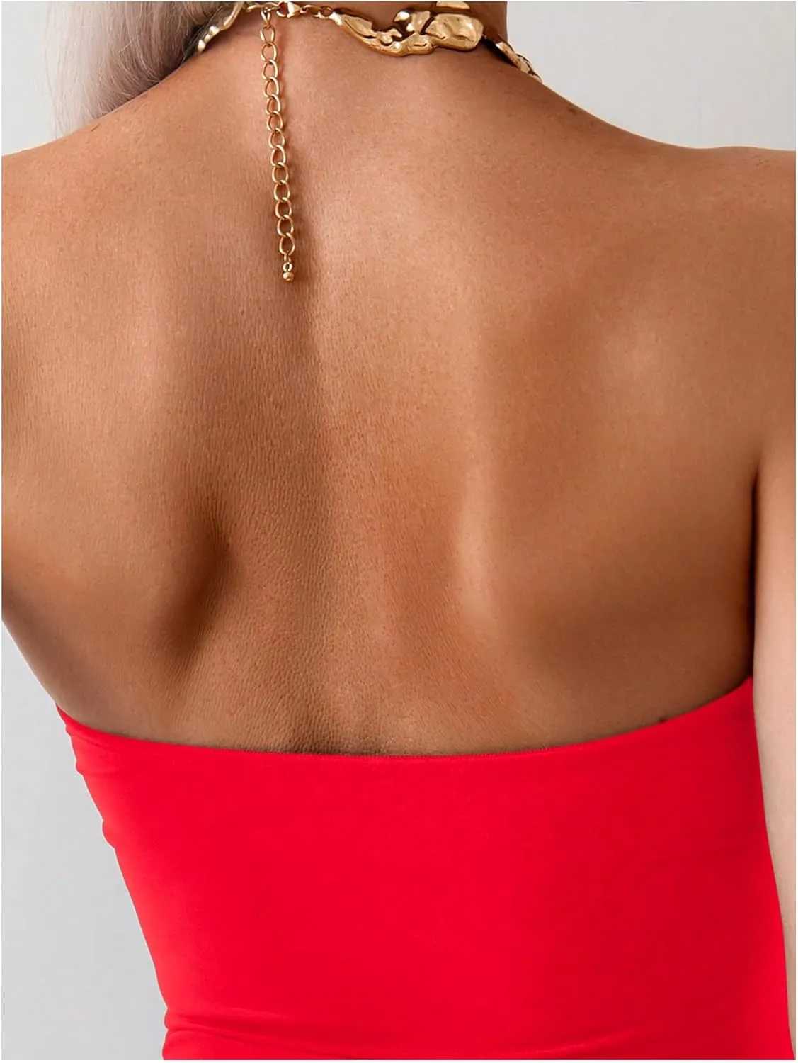 Milumia Women's Metal Starfish Cut Out Strapless Bathing Suit Ruched Bandeau Tube Top One Piece Swimsuits