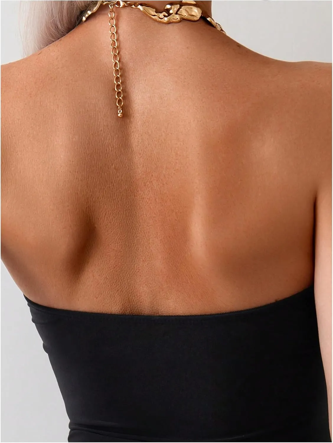 Milumia Women's Metal Starfish Cut Out Strapless Bathing Suit Ruched Bandeau Tube Top One Piece Swimsuits