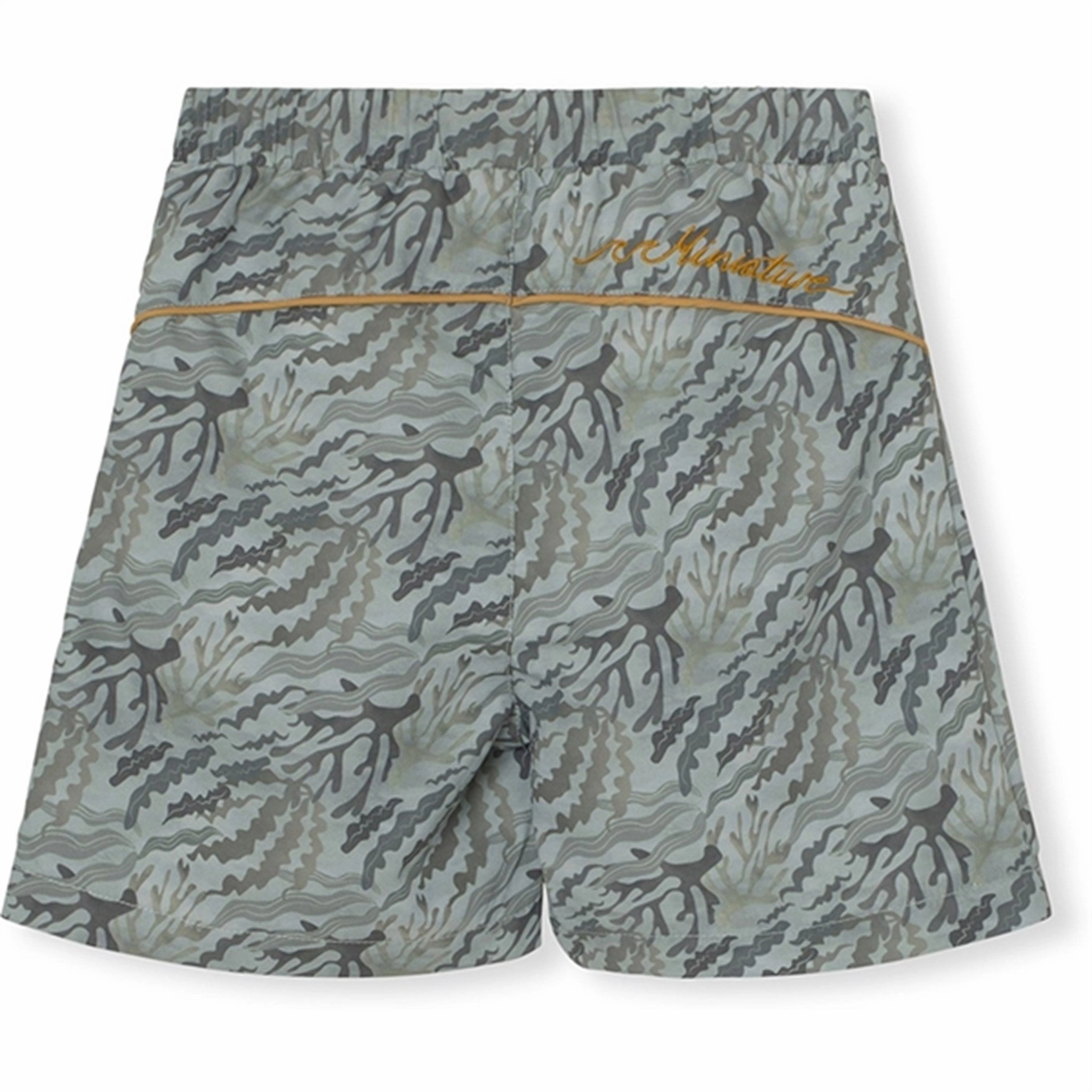 MINI A TURE Maki Printed Board Shorts Sea Weed Camo