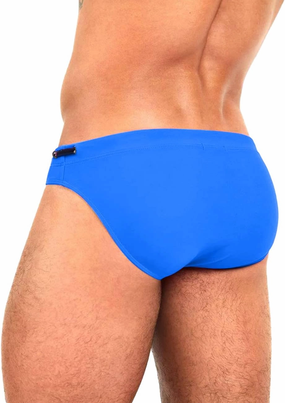 MIZOK Men's Swimwear Bikini Swimming Briefs Drawstring Swimsuits Board Surf Shorts Trunks