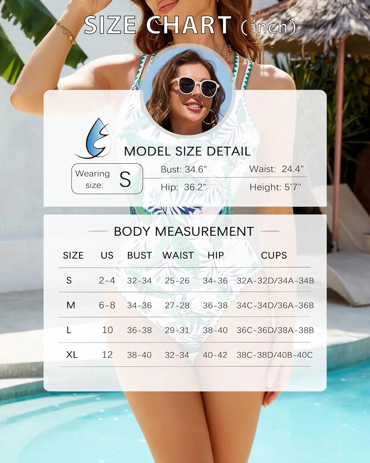 Modest One Piece Swimsuits for Women Tummy Control Cute Bathing Suit Full Coverage Floral Swim Suit for Teens Girls