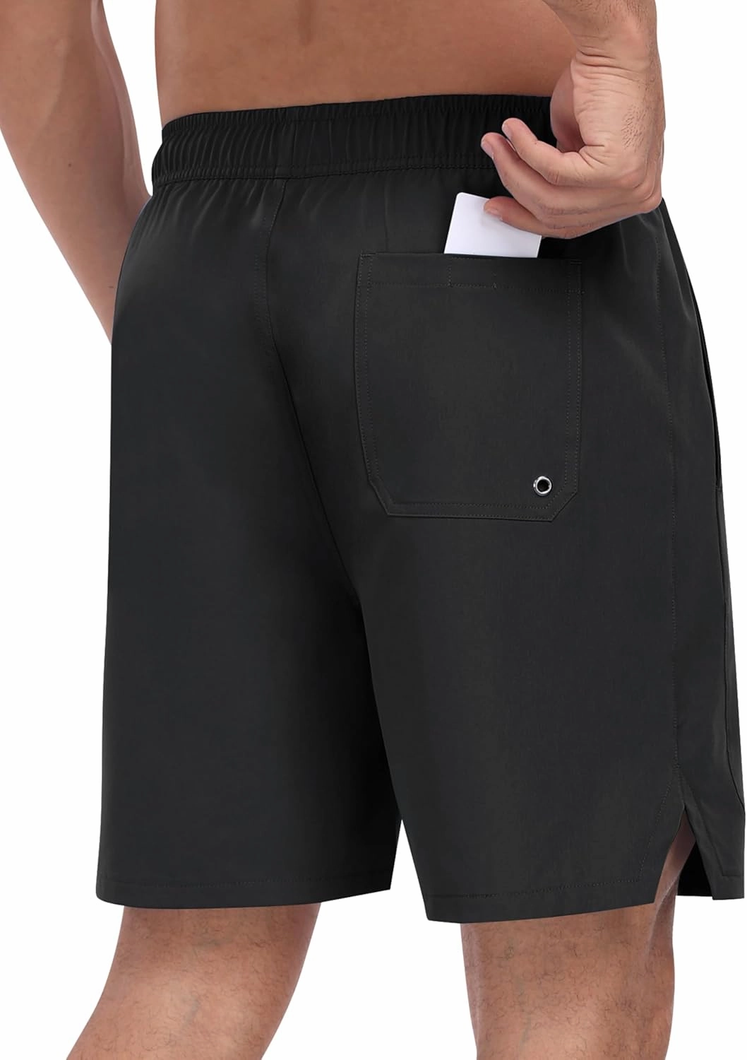 MoFiz Mens Swim Trunks 7inch Swim Shorts with Compression Liner Swimming Suits Board Shorts Surf Short Bathing Suit