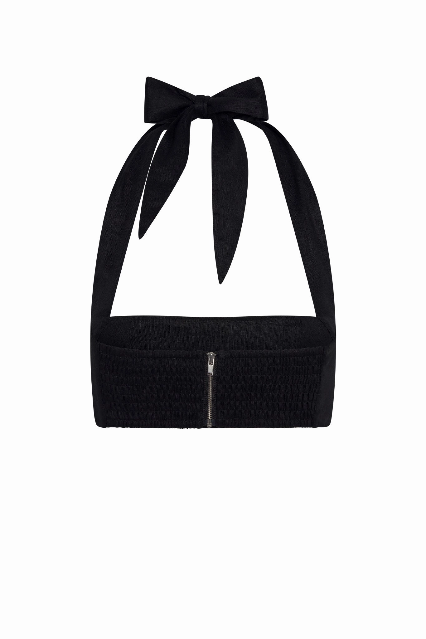Montserrat Top - Black Linen