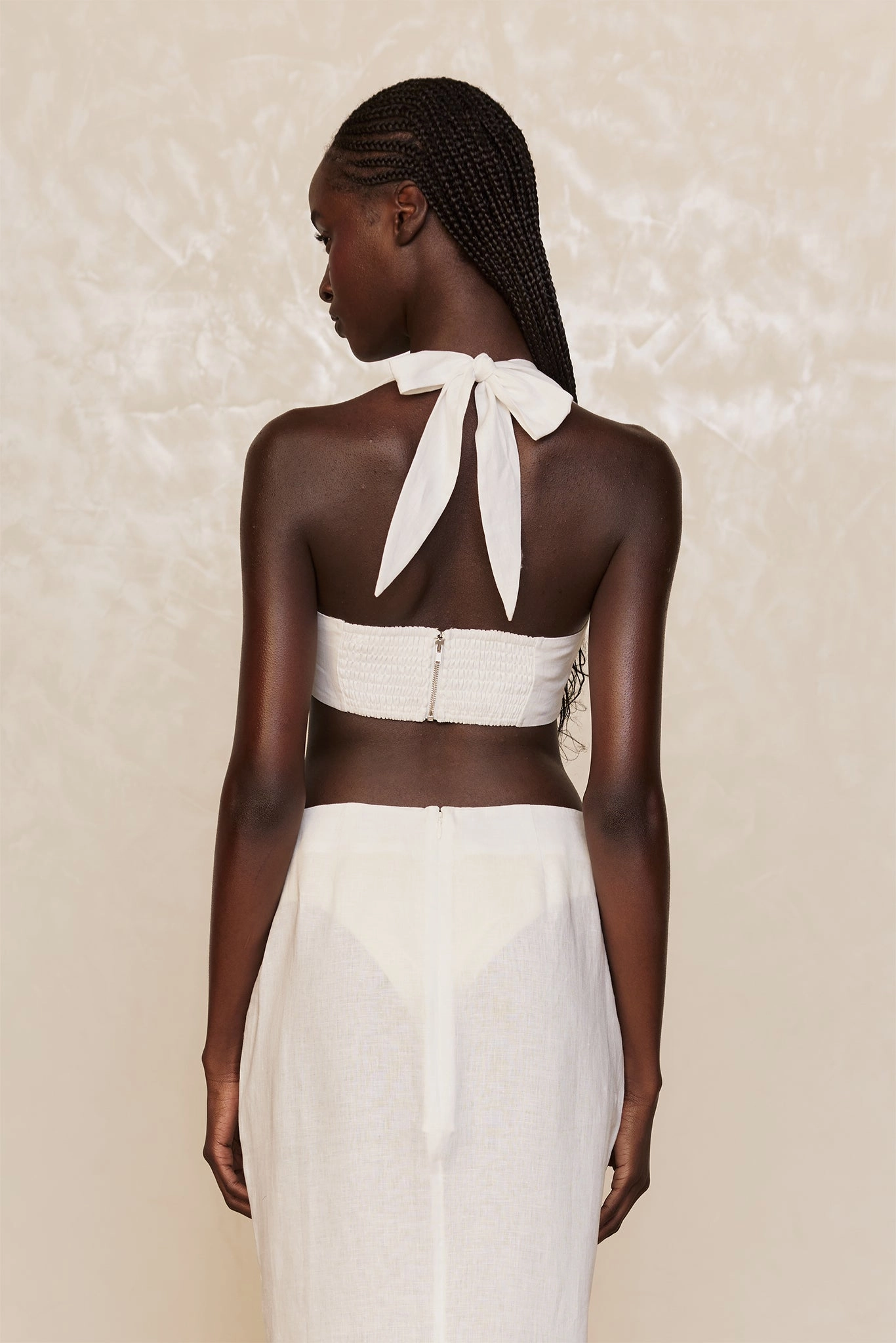 Montserrat Top - White Linen