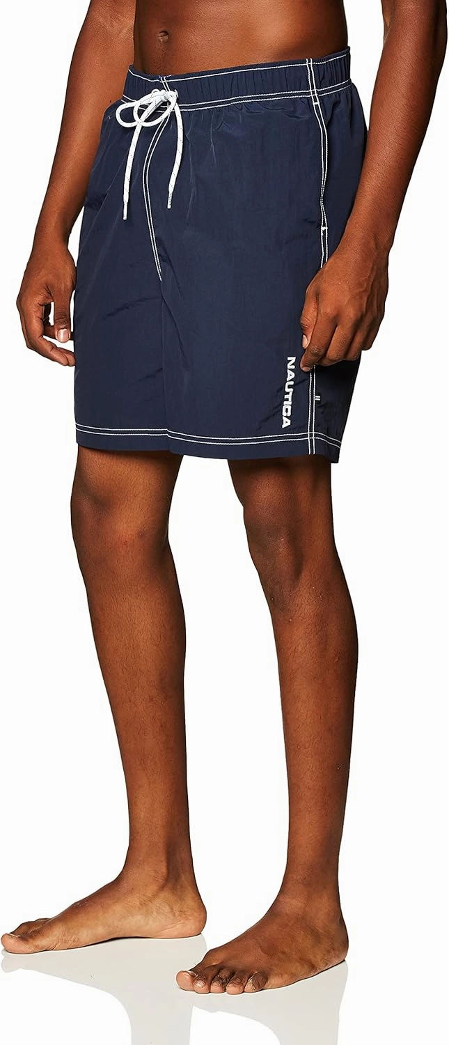 Nautica Men's Quick Dry Solid Swim Trunk