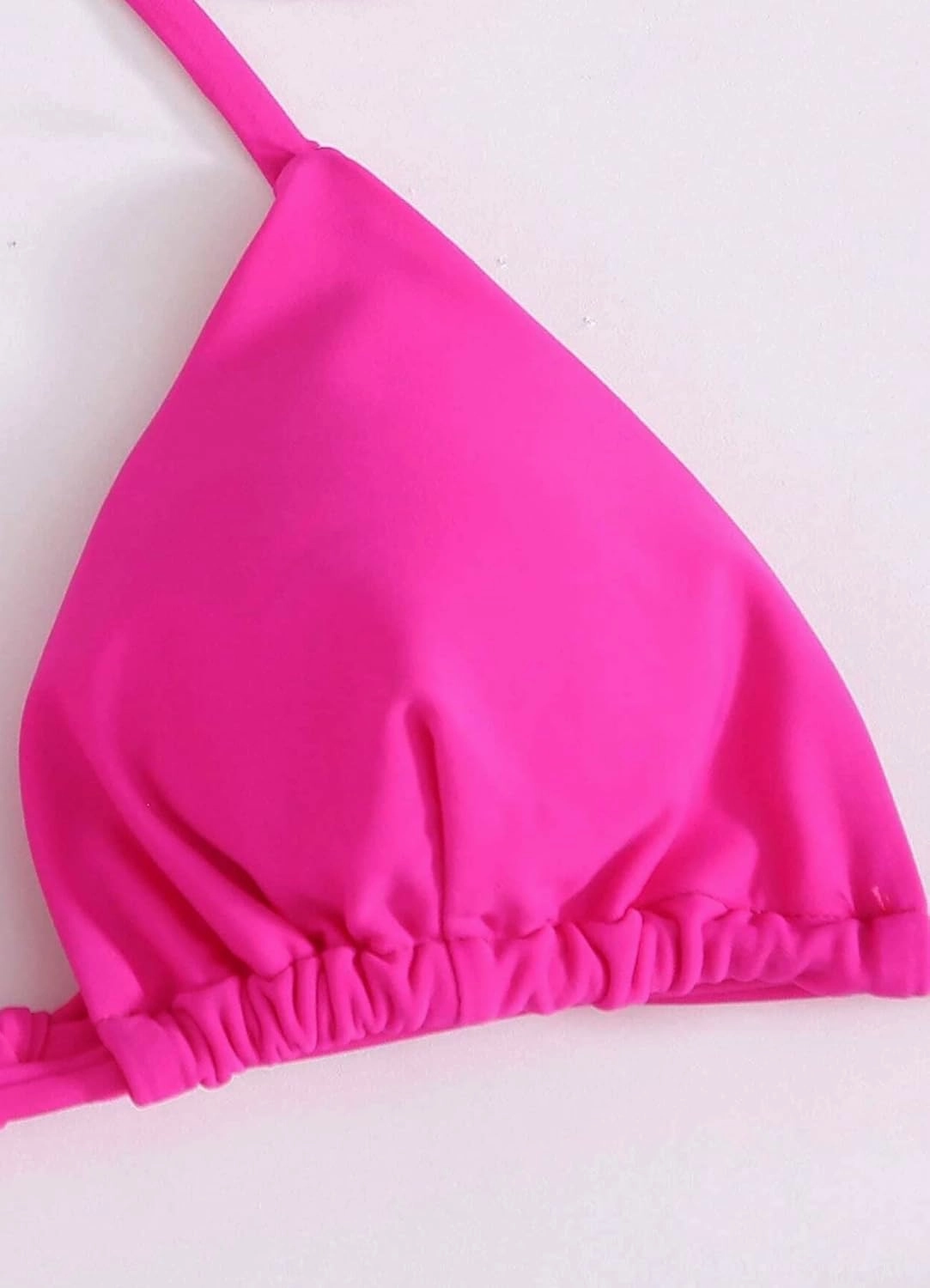 Navneet Triangle Bikini Tops for Women Halter String Bathing Suit Sexy Brazilian Bikini Swimsuit Top
