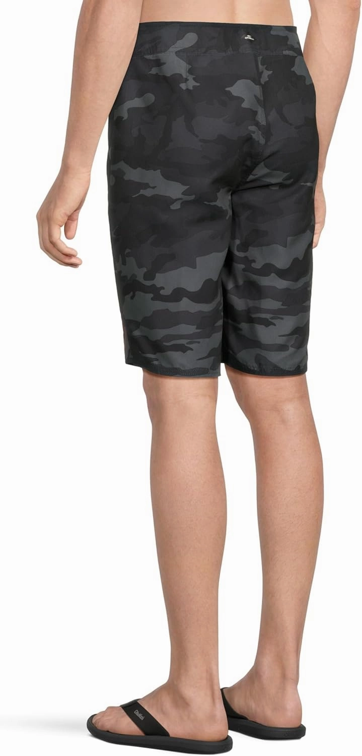 O'NEILL Men's 21 Inch Geo Print Boardshorts - Water Resistant Swim Trunks for Men with Quick Dry Stretch Fabric and Pockets