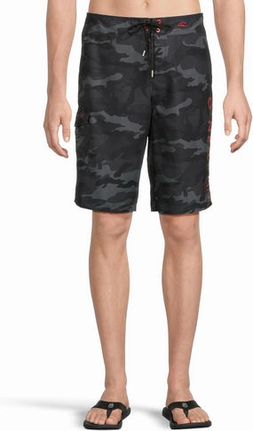 O'NEILL Men's 21 Inch Geo Print Boardshorts - Water Resistant Swim Trunks for Men with Quick Dry Stretch Fabric and Pockets